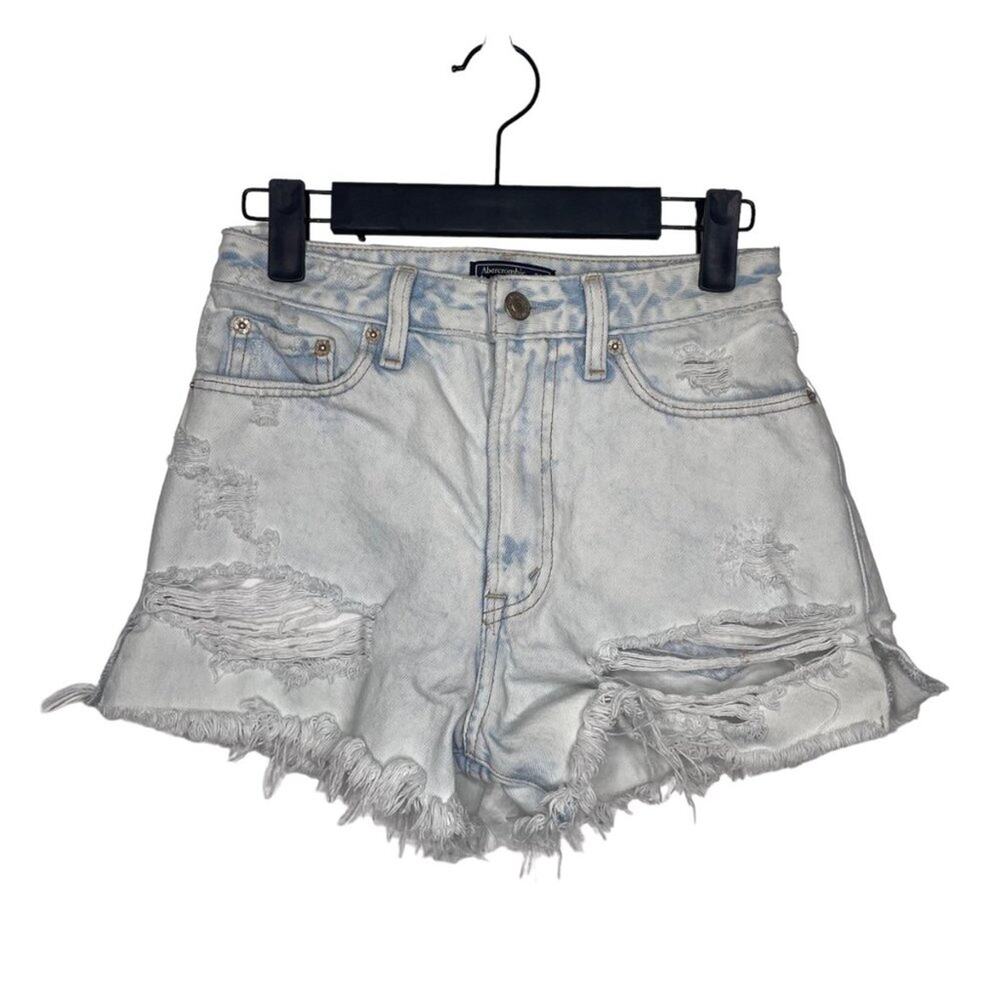 Abercrombie & Fitch Womens Bottoms Size 24 Denim Annie High Rise Jean Shorts